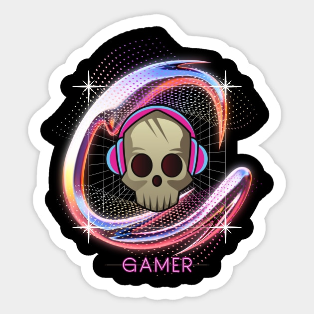 Futuristic Gamer Console Gaming Aesthetic Sticker by NostalgiaUltra